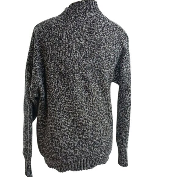 American Eagle Cardigan Sweater Gray Pockets Open Front Knit Womens Size M - Picture 5 of 8